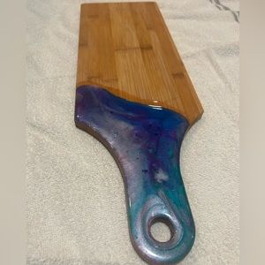 Beautiful handmade resin epoxy charcuterie / cutting board.